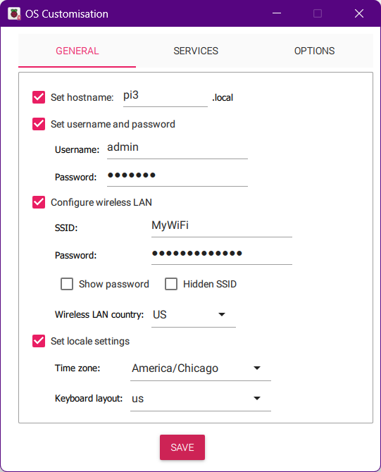 Imager OS Customization General